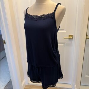 AUDEN NAVY BLUE MEDIUM PJ SET SHORTS AND TANK